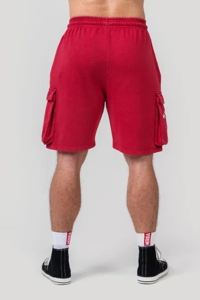 NEBBIA • NEBBIA Washed pantaloni cargo larghi LEGACY rossi • Nebshop.it 2