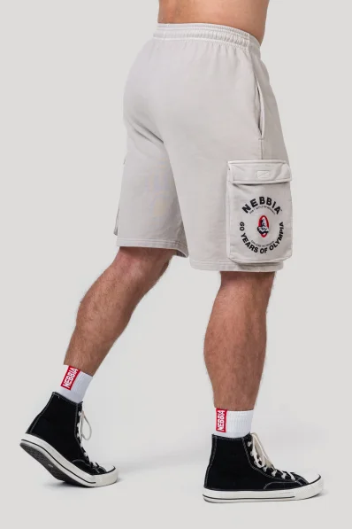 NEBBIA • NEBBIA Washed pantaloni cargo larghi LEGACY grigi • Nebshop.it 2