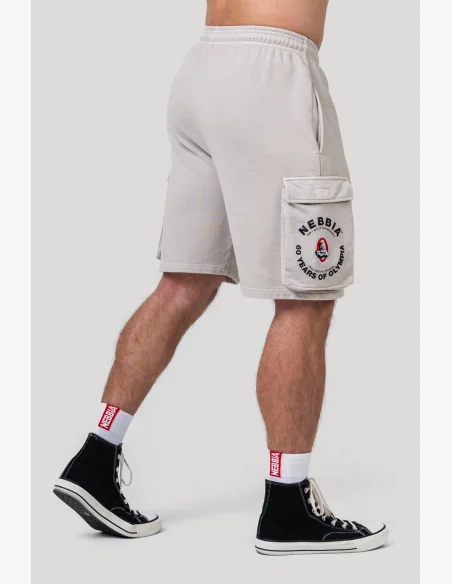 NEBBIA • NEBBIA Washed pantaloni cargo larghi LEGACY grigi • Nebshop.it