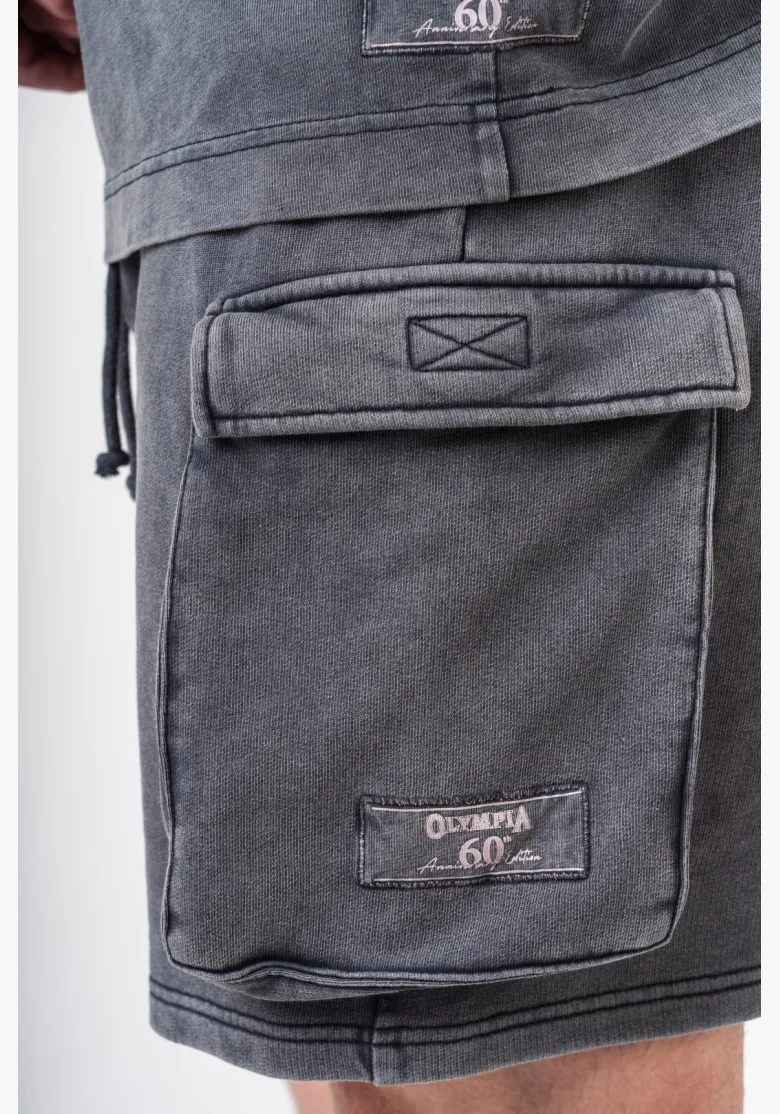 NEBBIA • NEBBIA Washed pantaloni cargo larghi LEGACY grigi • Nebshop.cz