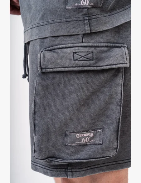 NEBBIA • NEBBIA Washed pantaloni cargo larghi LEGACY grigi • Nebshop.cz