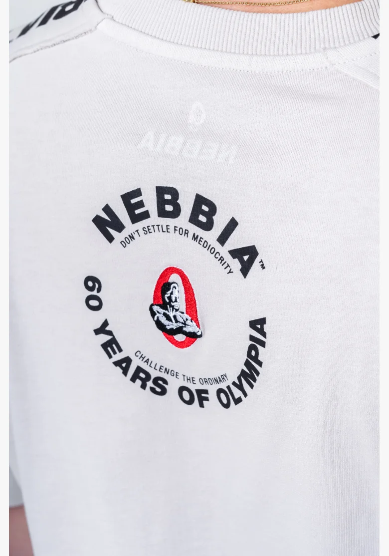 NEBBIA • NEBBIA T-shirt oversize lavato GOLDEN AGE grigio • Nebshop.cz