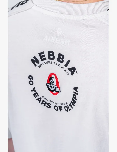 NEBBIA • NEBBIA T-shirt oversize lavato GOLDEN AGE grigio • Nebshop.cz