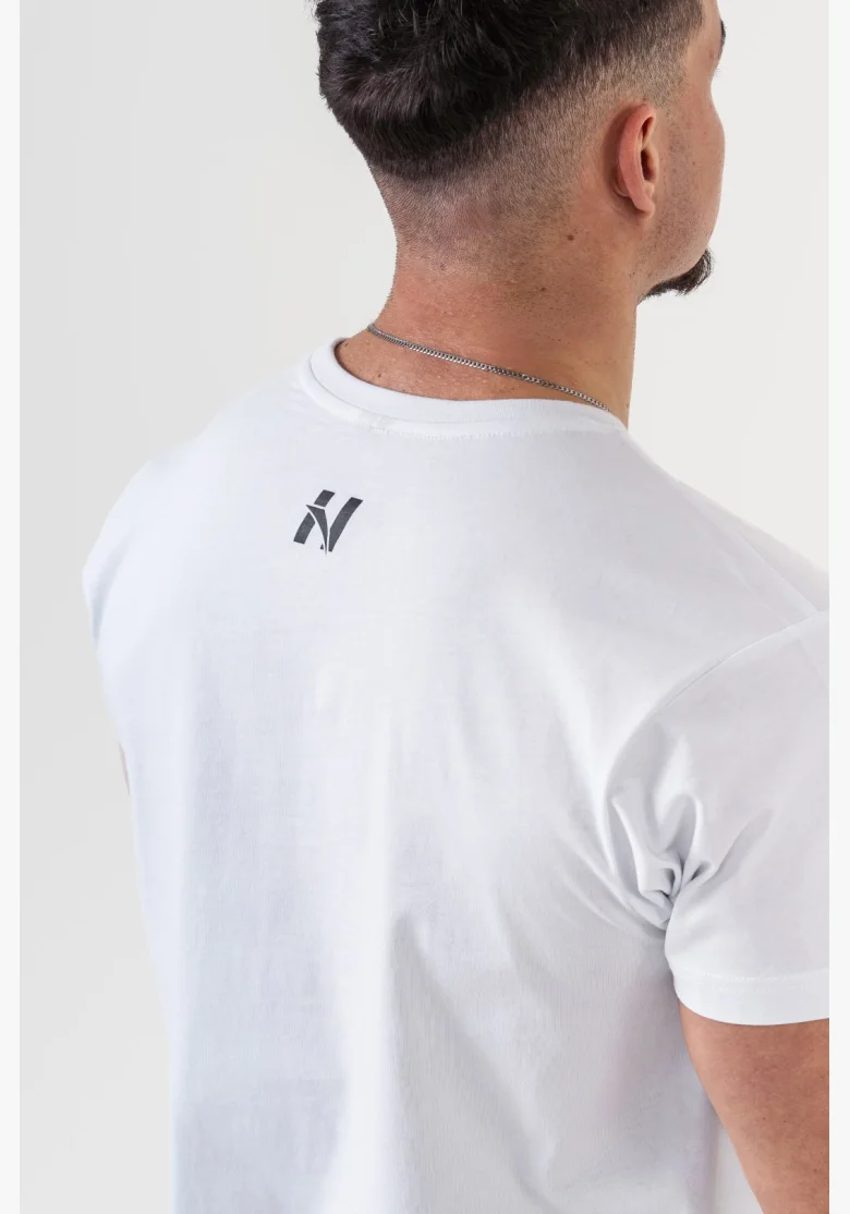NEBBIA • NEBBIA GYM ESSENTIALS maglietta bianca • Nebshop.it