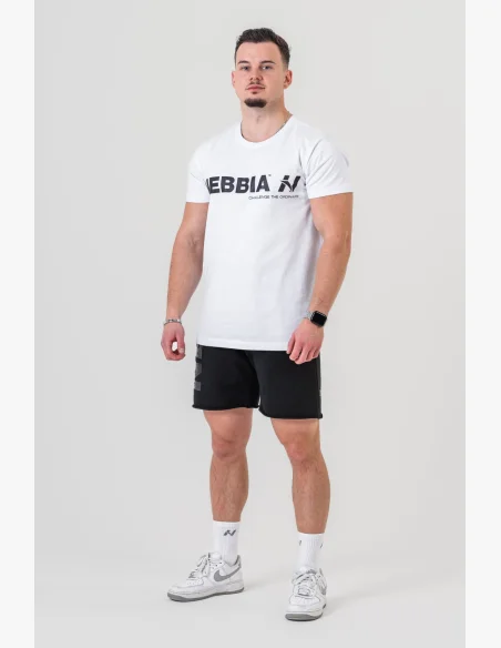 NEBBIA • NEBBIA GYM ESSENTIALS maglietta bianca • Nebshop.it