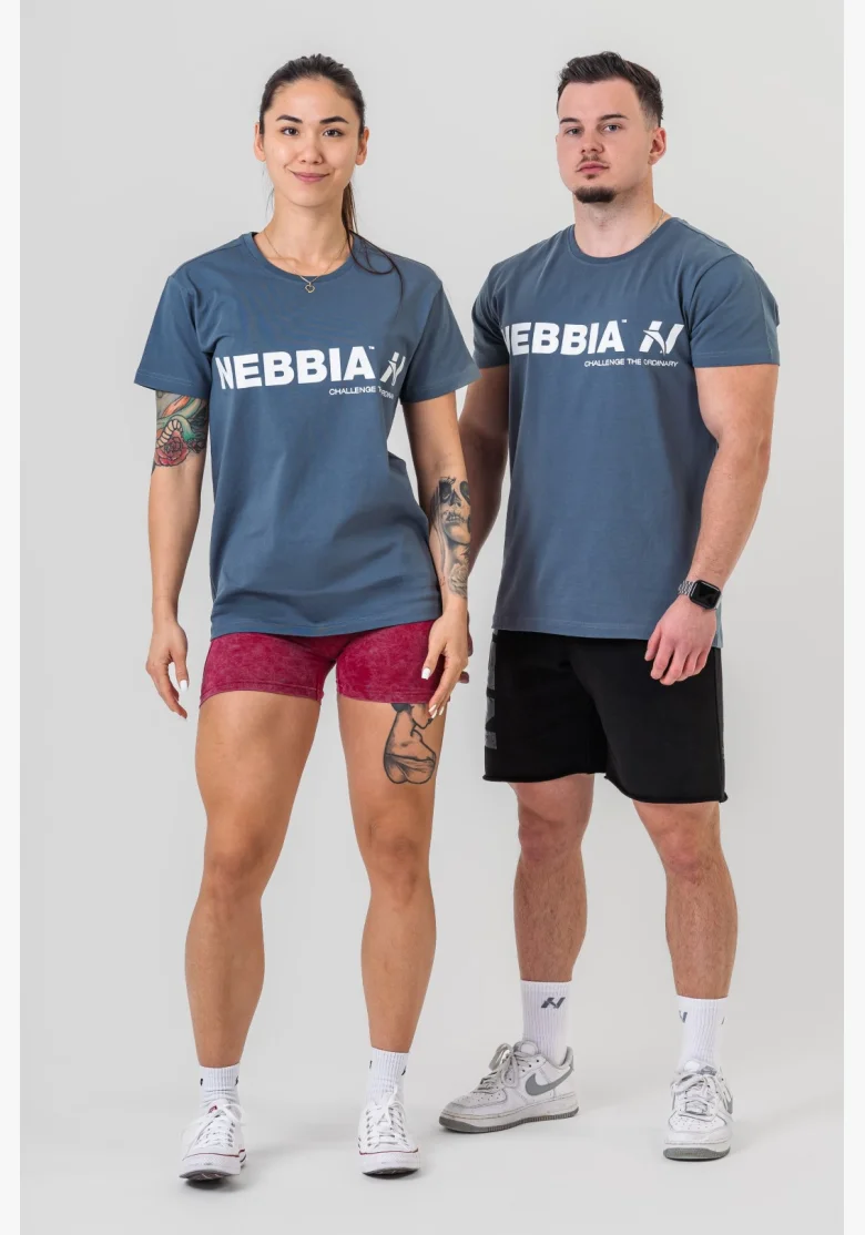 NEBBIA • maglietta NEBBIA GYM ESSENTIALS grigia • Nebshop.it