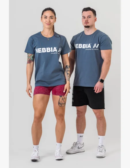 NEBBIA • maglietta NEBBIA GYM ESSENTIALS grigia • Nebshop.it