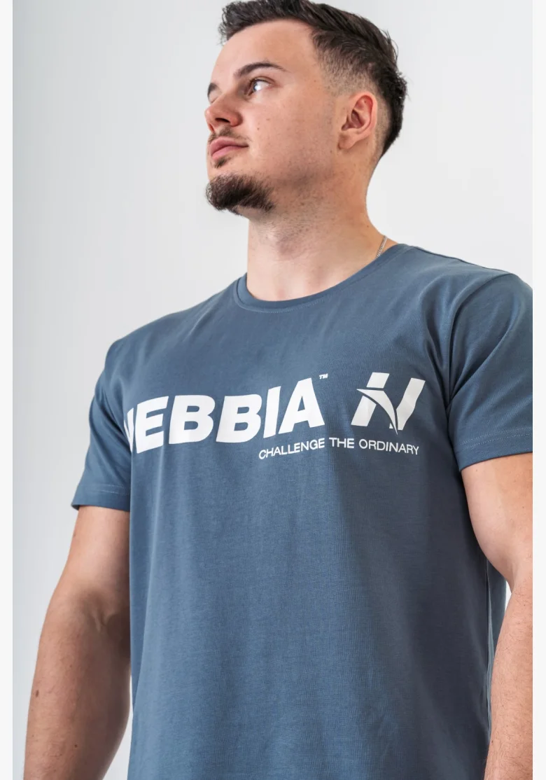 NEBBIA • maglietta NEBBIA GYM ESSENTIALS grigia • Nebshop.it