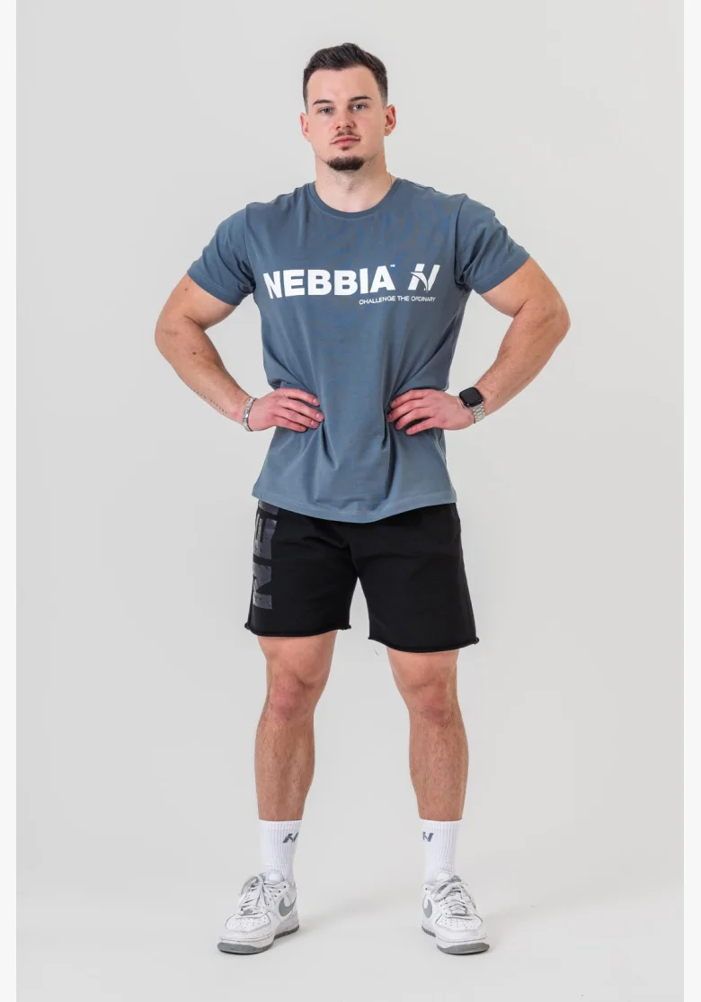 NEBBIA • maglietta NEBBIA GYM ESSENTIALS grigia • Nebshop.it