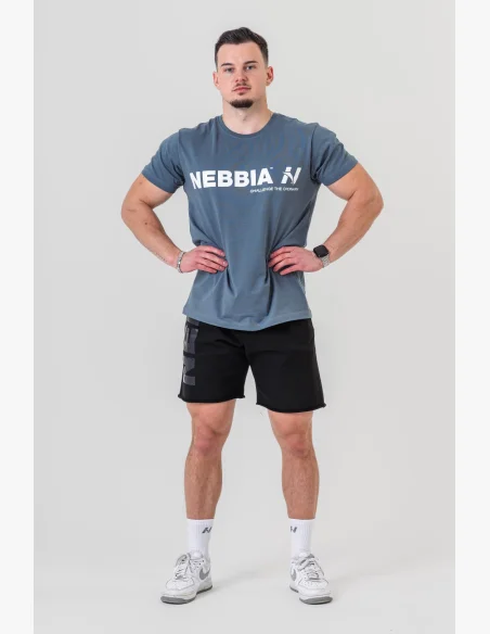 NEBBIA • maglietta NEBBIA GYM ESSENTIALS grigia • Nebshop.it