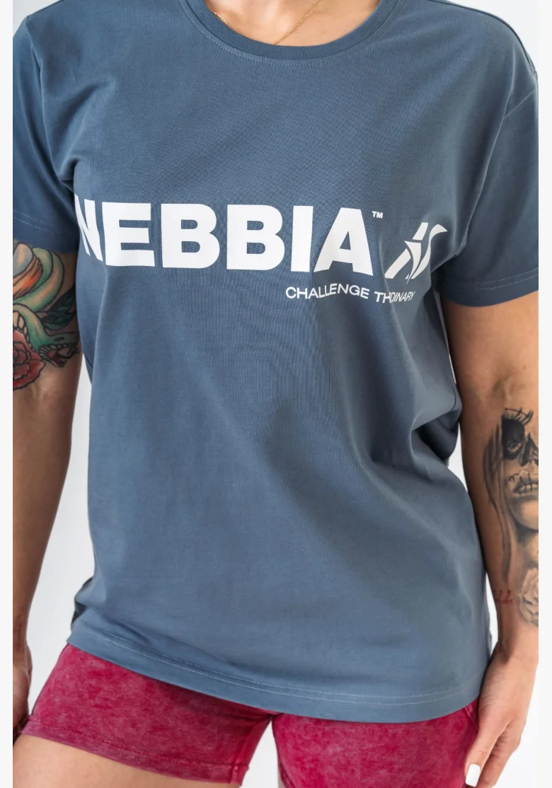 NEBBIA • maglietta NEBBIA GYM ESSENTIALS grigia • Nebshop.it