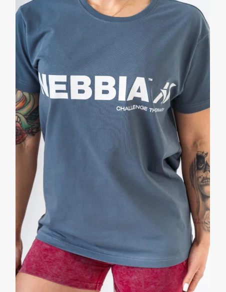 NEBBIA • maglietta NEBBIA GYM ESSENTIALS grigia • Nebshop.it