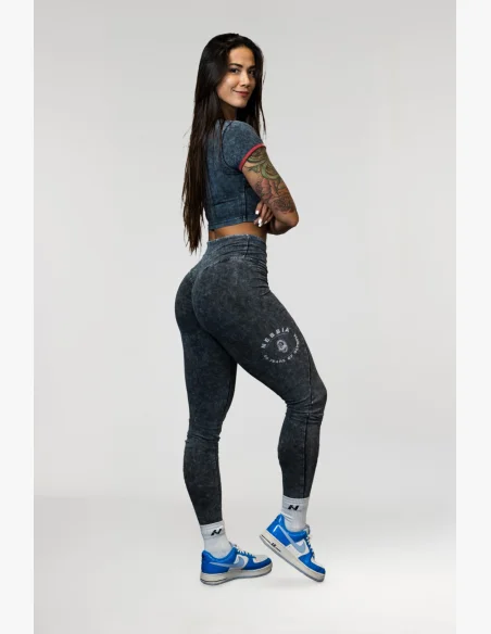 NEBBIA • NEBBIA Leggings fitness lavati con vita alta GYM WARRIOR • Nebshop.cz