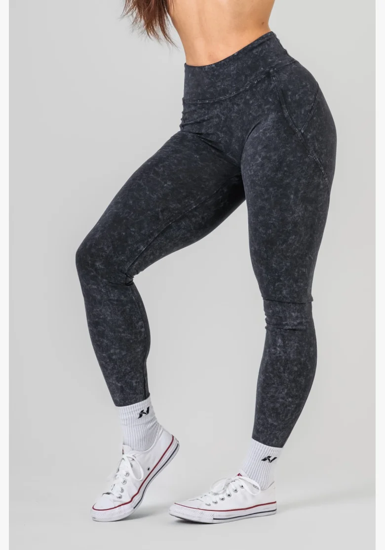 NEBBIA • NEBBIA Leggings fitness lavati con vita alta GYM WARRIOR • Nebshop.cz