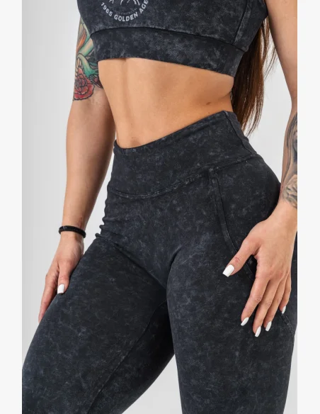 NEBBIA • NEBBIA Leggings fitness lavati con vita alta GYM WARRIOR • Nebshop.cz