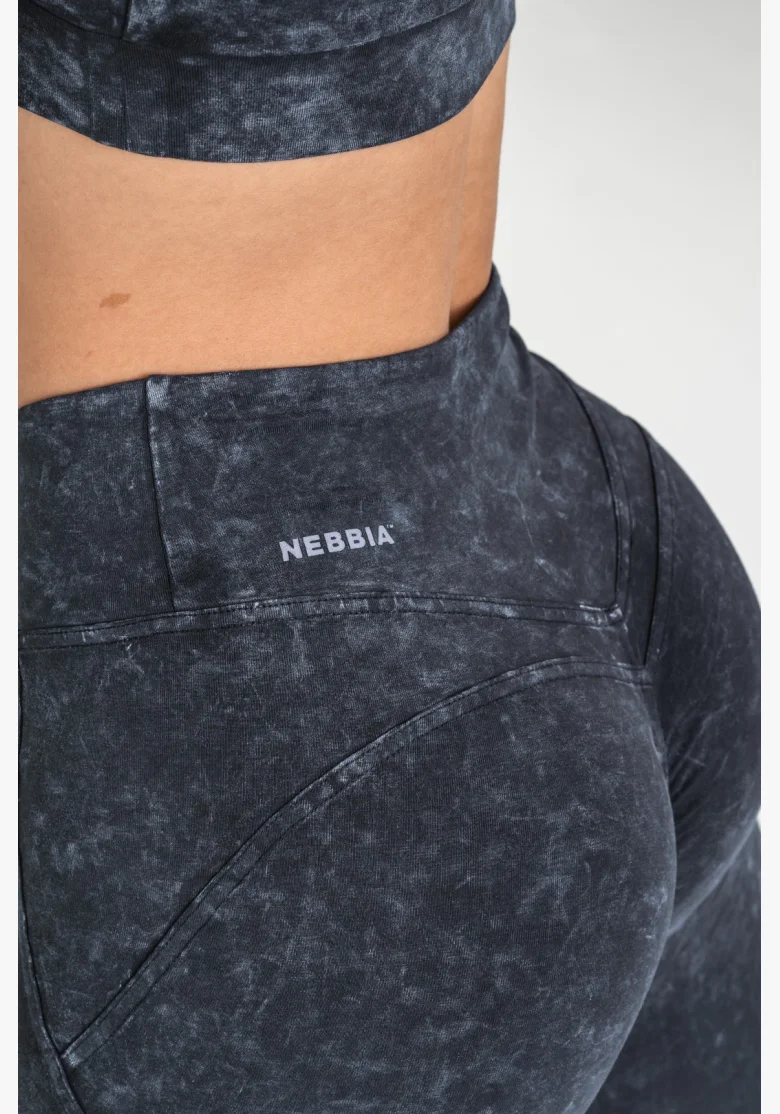 NEBBIA • NEBBIA Leggings fitness lavati con vita alta GYM WARRIOR • Nebshop.cz