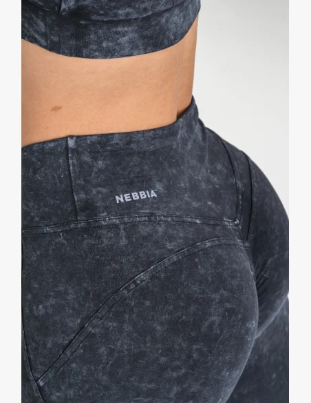NEBBIA • NEBBIA Leggings fitness lavati con vita alta GYM WARRIOR • Nebshop.cz
