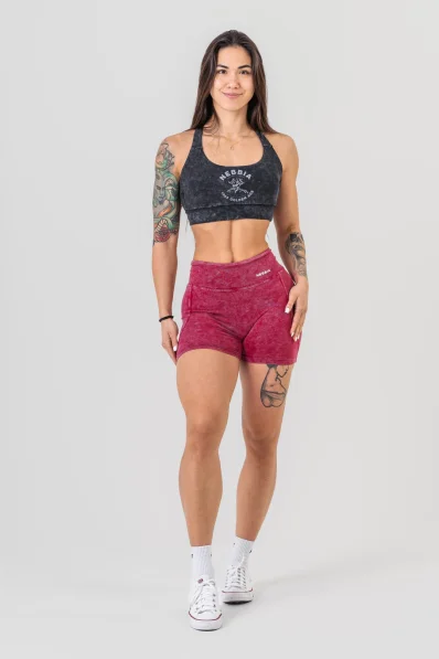 NEBBIA • NEBBIA Pantaloni corti in leggings a vita alta HERITAGE • Nebshop.cz