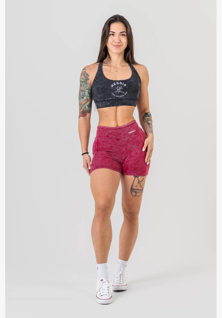 NEBBIA • NEBBIA Pantaloni corti in leggings a vita alta HERITAGE • Nebshop.cz