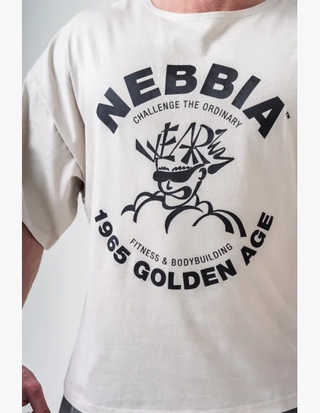 NEBBIA • NEBBIA Washed cotton rag top GOLDEN AGE grigio • Nebshop.cz