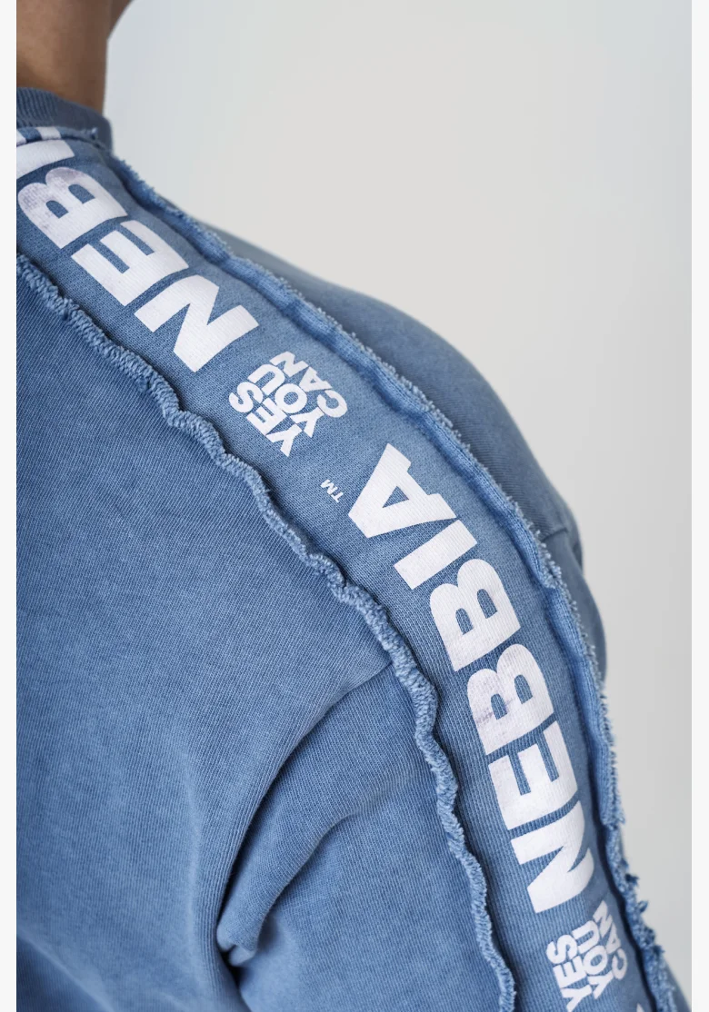 NEBBIA • NEBBIA T-shirt oversize lavato GOLDEN AGE blu • Nebshop.cz
