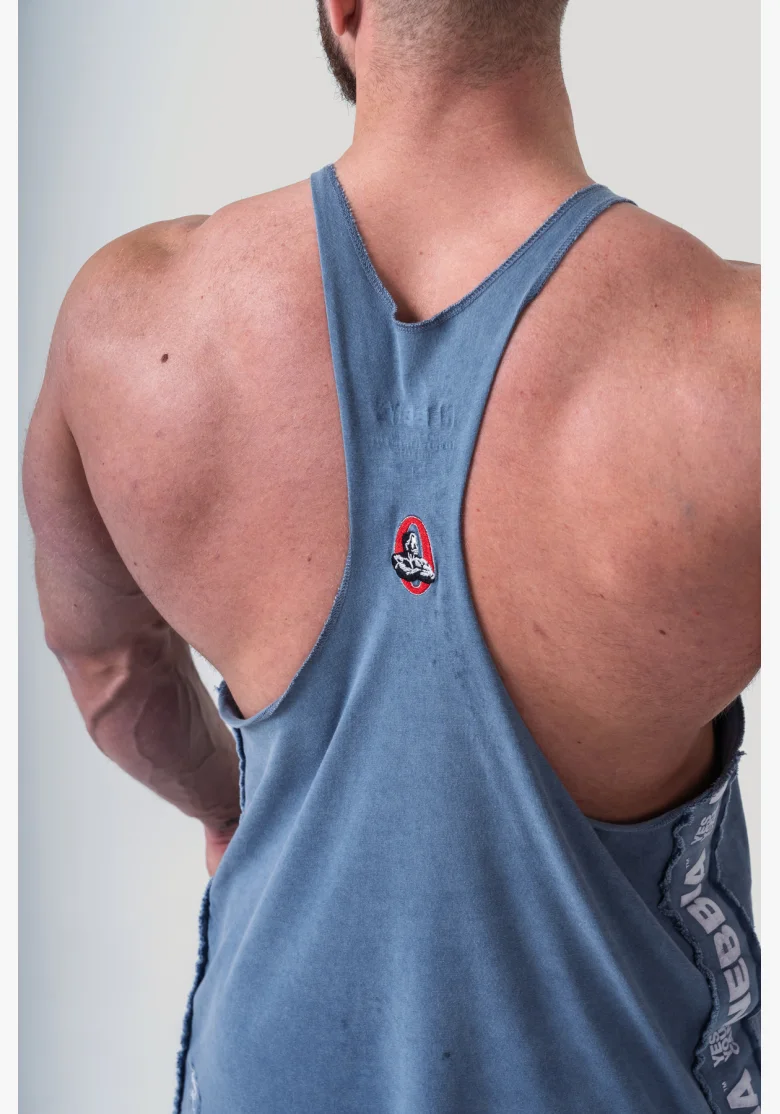 NEBBIA • NEBBIA Canotta muscle back lavata GOLDEN AGE blu • Nebshop.cz