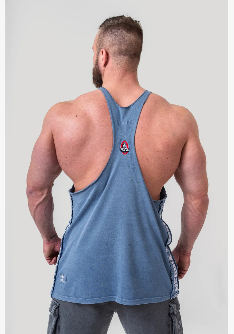 NEBBIA • NEBBIA Canotta muscle back lavata GOLDEN AGE blu • Nebshop.cz