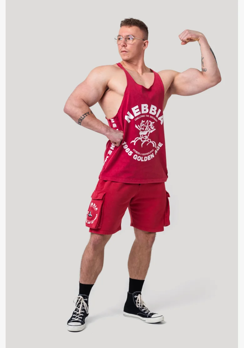 NEBBIA • NEBBIA Washed muscle back stringer GOLDEN AGE grigio • Nebshop.it