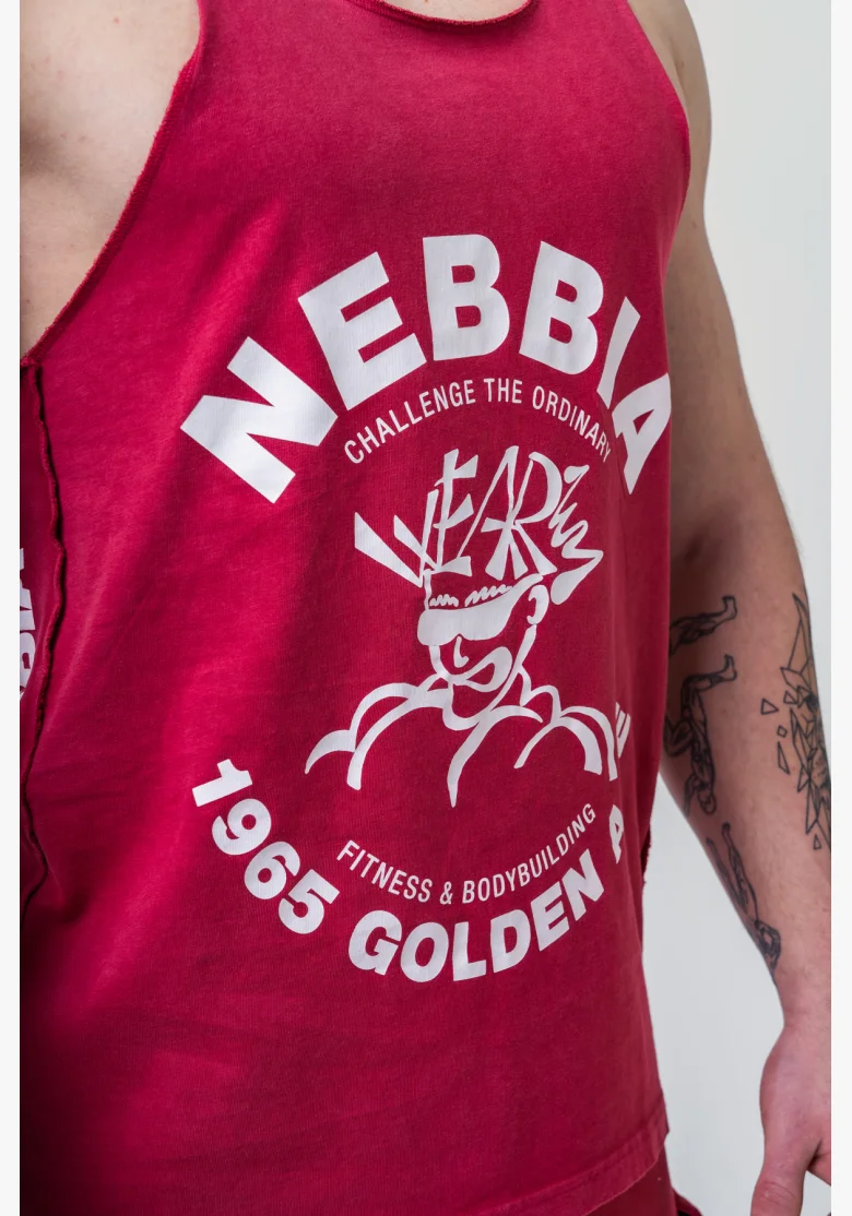 NEBBIA • NEBBIA Washed muscle back stringer GOLDEN AGE grigio • Nebshop.it