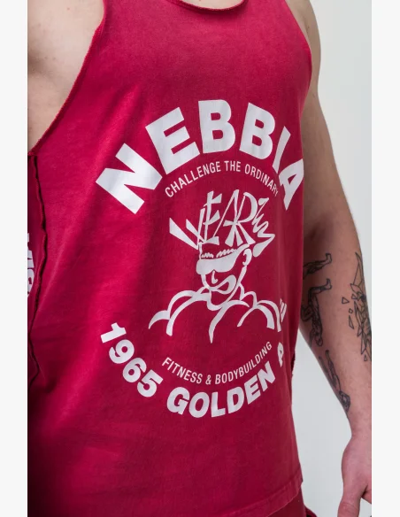NEBBIA • NEBBIA Washed muscle back stringer GOLDEN AGE grigio • Nebshop.it