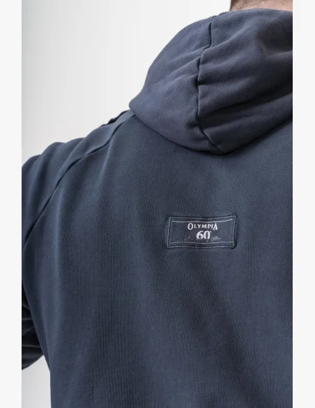NEBBIA • NEBBIA Felpa con cappuccio HERITAGE nera • Nebshop.cz
