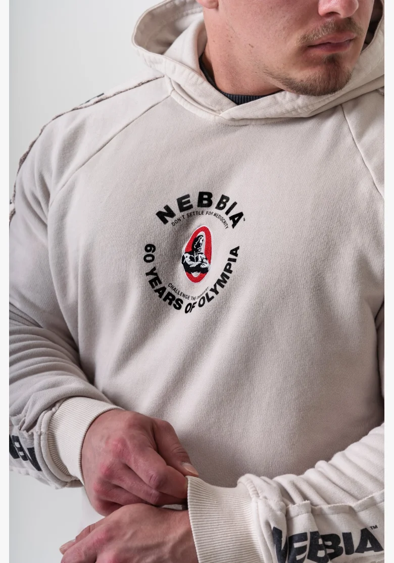 NEBBIA • NEBBIA Mikina con cappuccio HERITAGE crema • Nebshop.it