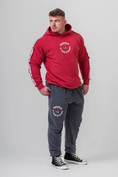 NEBBIA • NEBBIA Felpa con cappuccio HERITAGE rossa • Nebshop.it 2