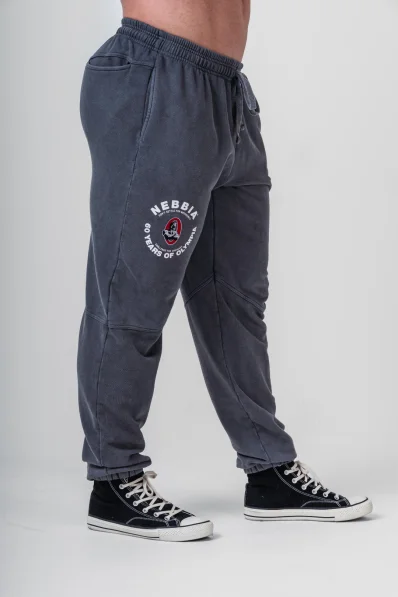 NEBBIA • NEBBIA Pantaloni lavati con tasche LEGEND neri • Nebshop.it 2
