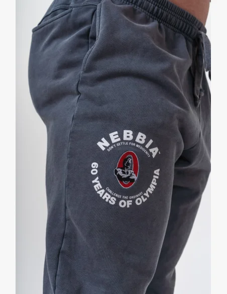 NEBBIA • NEBBIA Pantaloni lavati con tasche LEGEND neri • Nebshop.it