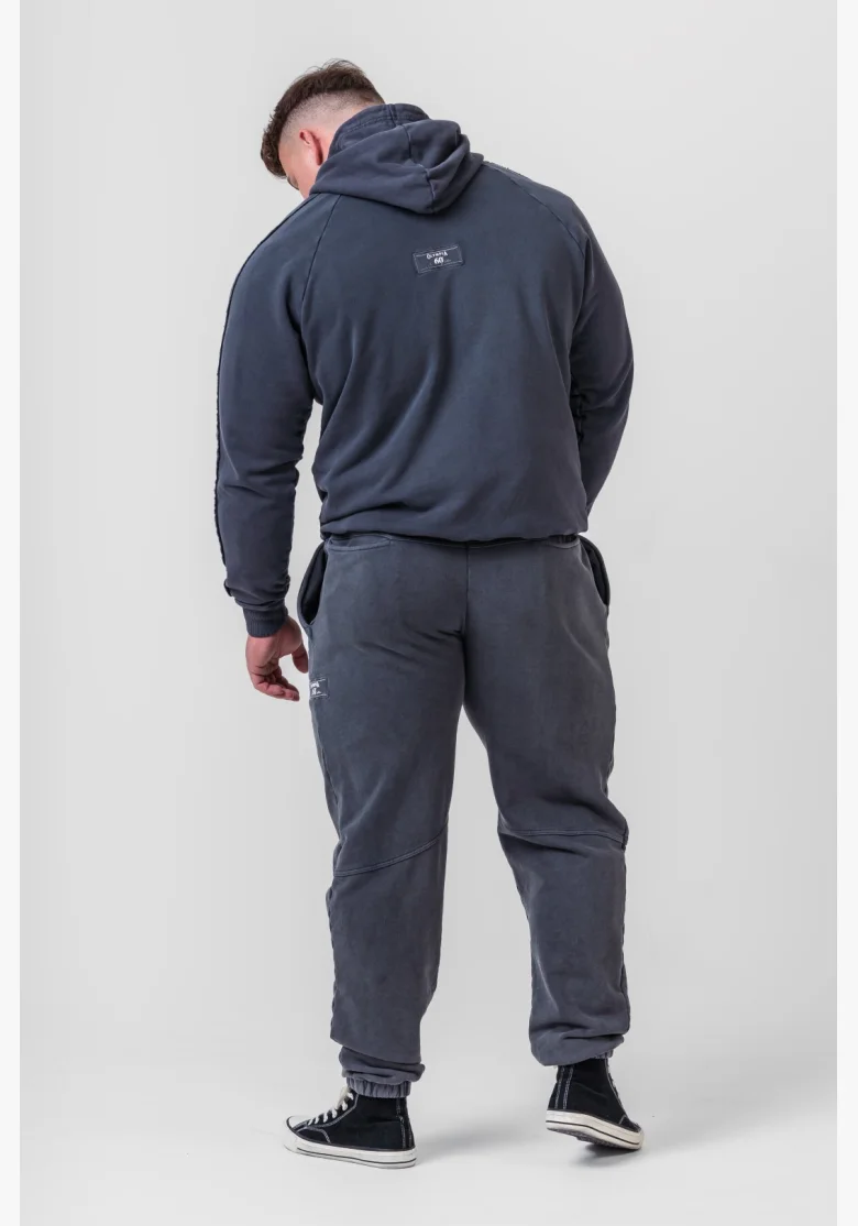 NEBBIA • NEBBIA Pantaloni lavati con tasche LEGEND neri • Nebshop.it