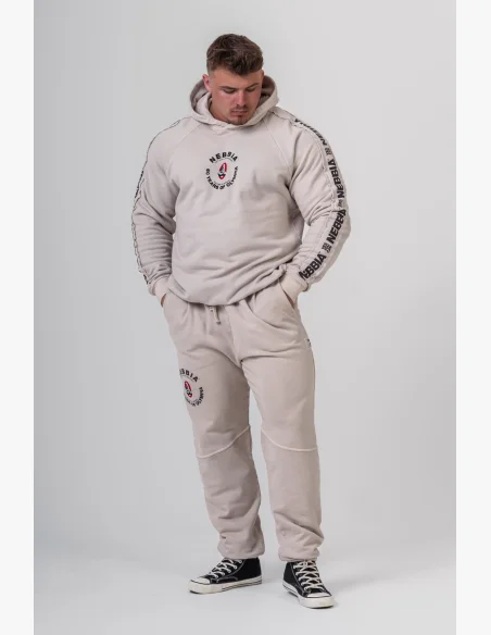 NEBBIA • NEBBIA Pantaloni felpati con tasche LEGEND crema • Nebshop.it