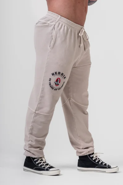 NEBBIA • NEBBIA Pantaloni felpati con tasche LEGEND crema • Nebshop.it 2
