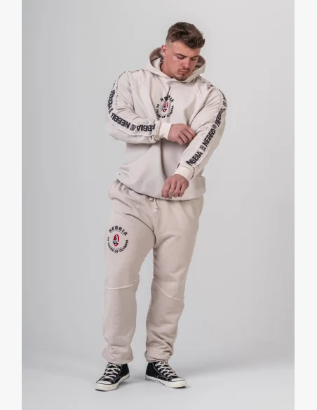NEBBIA • NEBBIA Pantaloni felpati con tasche LEGEND crema • Nebshop.it