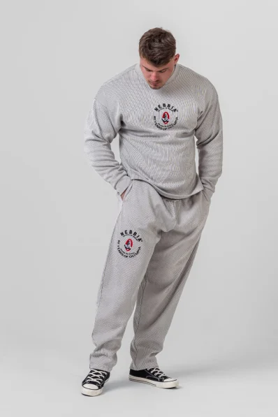NEBBIA • NEBBIA Felpa oversized senza cappuccio SIGNATURE nera • Nebshop.it