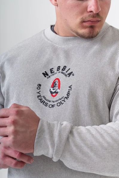 NEBBIA • NEBBIA Felpa oversized senza cappuccio SIGNATURE nera • Nebshop.it 2