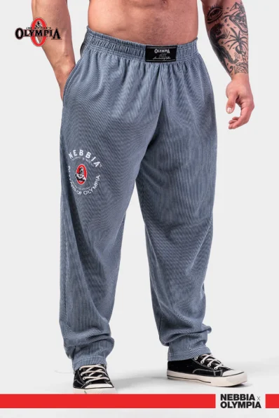 NEBBIA • NEBBIA Pantaloni tuta Oversized SIGNATURE blu • Nebshop.cz