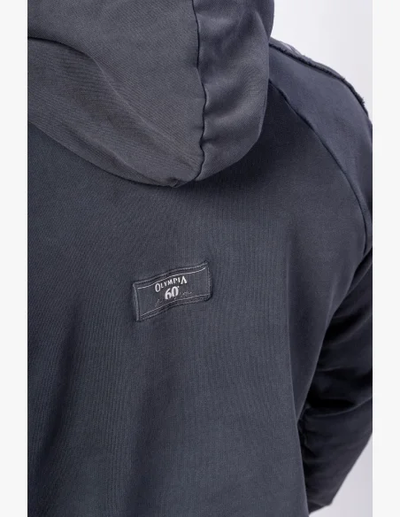 NEBBIA • NEBBIA Felpa con cappuccio HERITAGE nera • Nebshop.cz