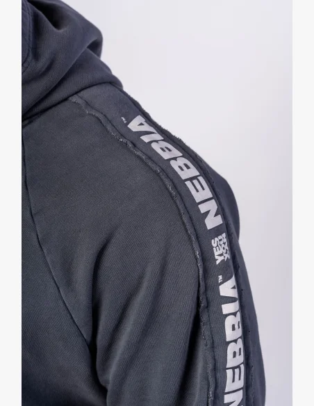 NEBBIA • NEBBIA Felpa con cappuccio HERITAGE nera • Nebshop.cz