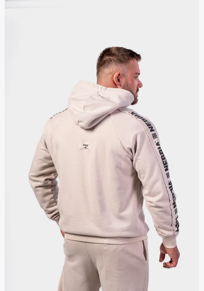 NEBBIA • NEBBIA Mikina con cappuccio HERITAGE crema • Nebshop.it
