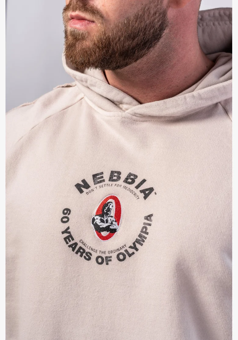 NEBBIA • NEBBIA Mikina con cappuccio HERITAGE crema • Nebshop.it