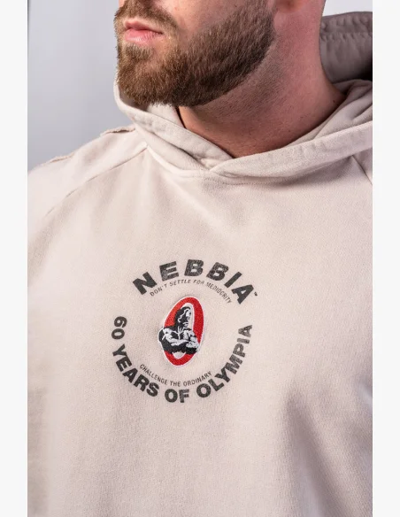 NEBBIA • NEBBIA Mikina con cappuccio HERITAGE crema • Nebshop.it