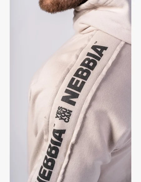 NEBBIA • NEBBIA Mikina con cappuccio HERITAGE crema • Nebshop.it