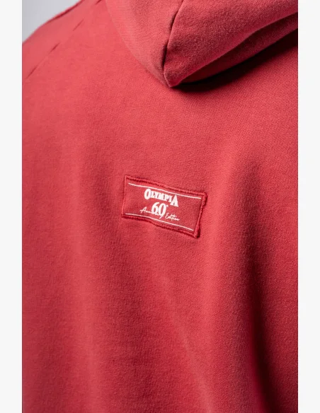 NEBBIA • NEBBIA Felpa con cappuccio HERITAGE rossa • Nebshop.it