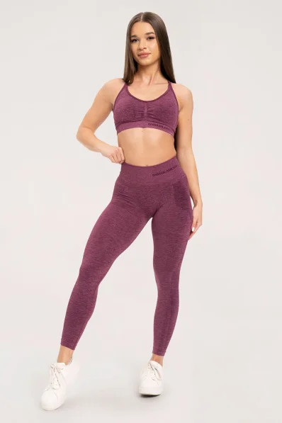 Gym Glamour Leggings senza cuciture senza effetto push-up Cherry • Nebshop.cz